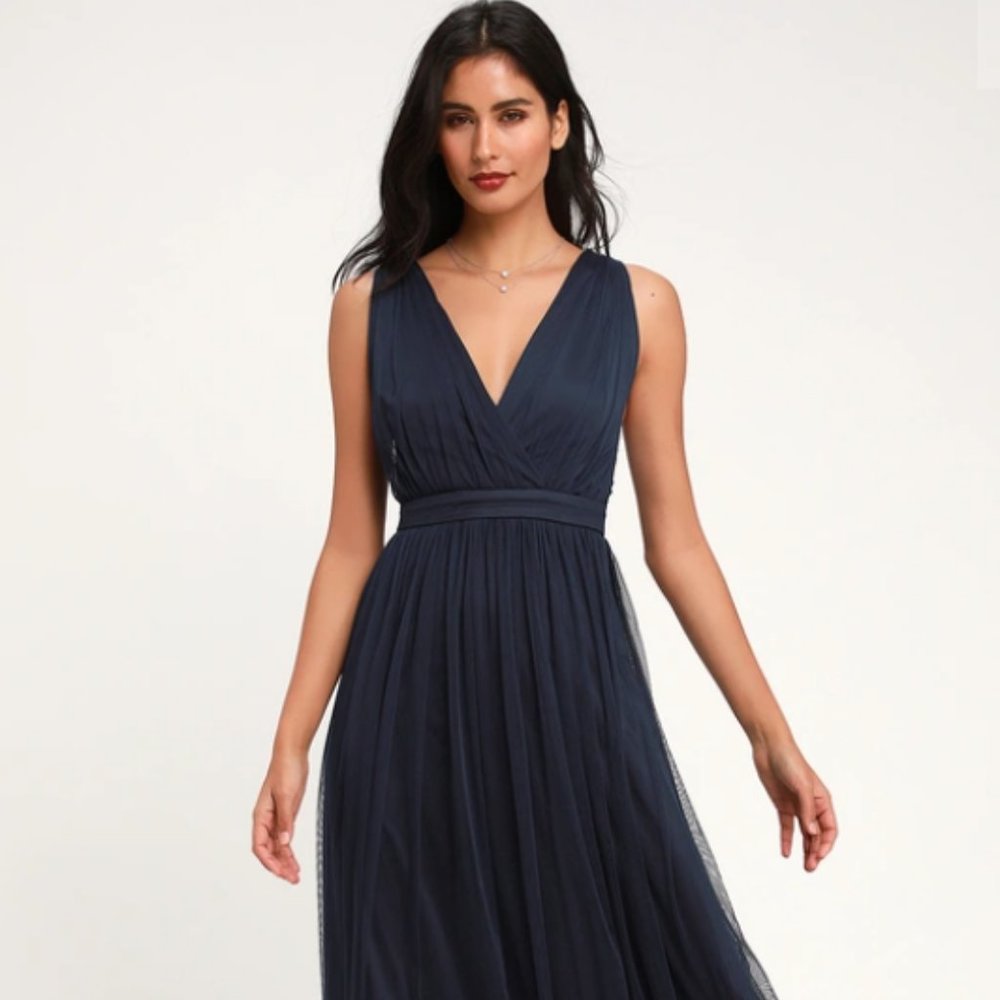 LULU’s Blue Long Dress